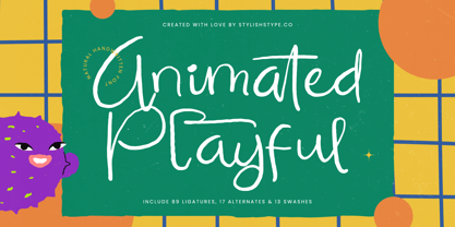 Animated Playful Font Poster 1