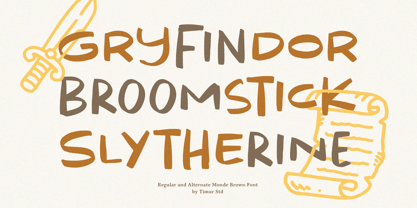 Monde Brown Font Poster 5