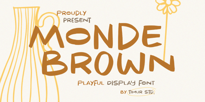 Monde Brown Font Poster 1