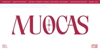 Muocas Display Serif Font Poster 1