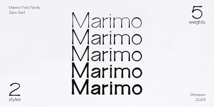 Marimo Font Poster 1