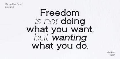 Marimo Font Poster 3