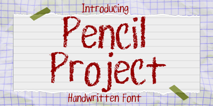 Pencil Project Font Poster 1