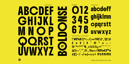 UT Boldonse Font Poster 6