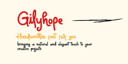 Gilyhope Font Poster 1