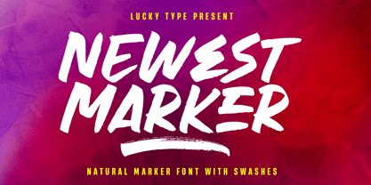 Newest Marker Font Poster 1