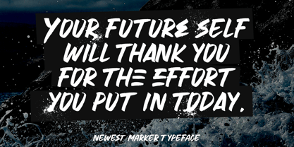 Newest Marker Font Poster 3