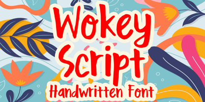 Wokey Script Font Poster 1