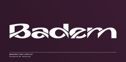 Badem Font Poster 1