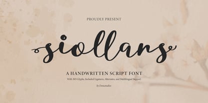 Siollars Font Poster 1