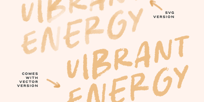 Vibrant Spark Font Poster 7