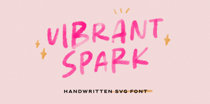 Vibrant Spark Font Poster 1