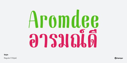 Aromdee Font Poster 1