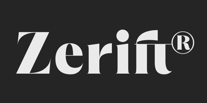 Zerift Font Poster 1