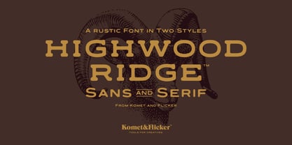 Highwood Ridge Font Poster 1