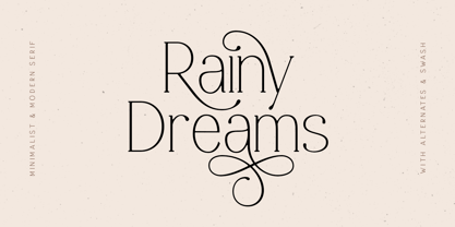 Rainy Dreams Font Poster 1