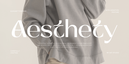 Aesthety Typeface Font Poster 1