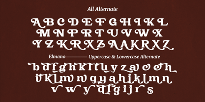 Elmona Font Poster 10
