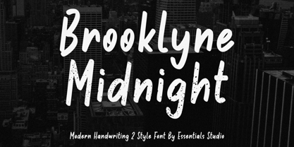 Brooklyne Midnight Font Poster 1