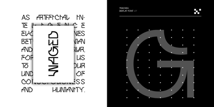 Trachea Font Poster 2