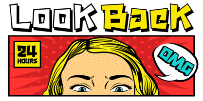 Chunky Toon Font Poster 3