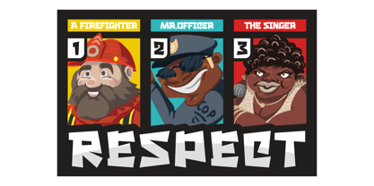 Chunky Toon Font Poster 6