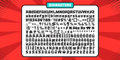 Chunky Toon Font Poster 7