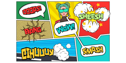 Chunky Toon Font Poster 5