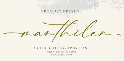 Manthilen Font Poster 1