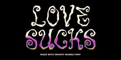 Groovy Wonka Font Poster 3