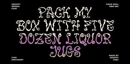 Groovy Wonka Font Poster 2