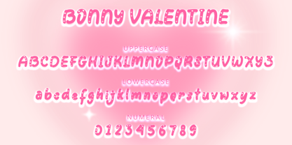 Bonny Valentine Font Poster 5