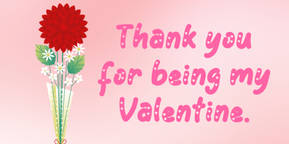 Bonny Valentine Font Poster 4