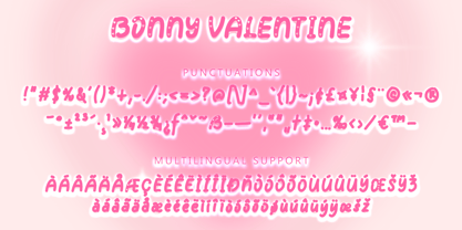 Bonny Valentine Font Poster 6