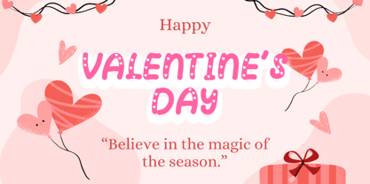 Bonny Valentine Font Poster 2