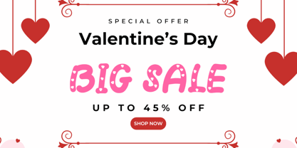 Bonny Valentine Font Poster 3