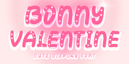Bonny Valentine Font Poster 1