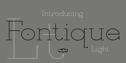 Fontique Font Poster 1