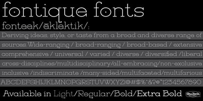 Fontique Font Poster 9