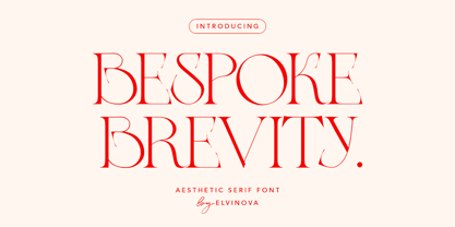 Bespoke Brevity Font Poster 1