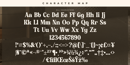 Golden Antique Font Poster 7