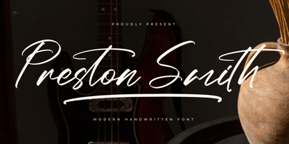 Preston Smith Font Poster 1