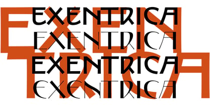 Exentrica Font Poster 1