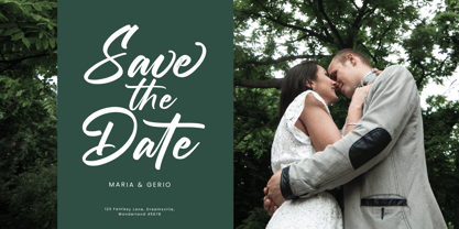 Straight Pathart Font Poster 6