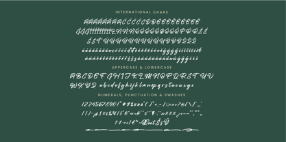 Straight Pathart Font Poster 15