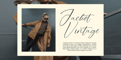 Stylish Aesthetic Font Poster 2