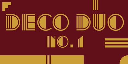 Deco Duo Font Poster 1