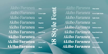 Akiho Faranea Font Poster 10