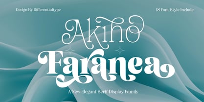 Akiho Faranea Font Poster 1