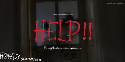 Howdy Sacramen Font Poster 8